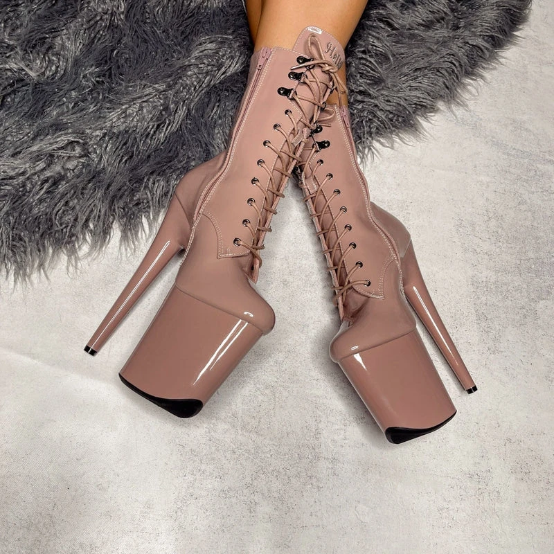 Hella Heels LipKit 8inch Boots - Boujee - Image 6