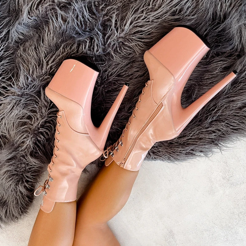 Hella Heels LipKit 8inch Boots - Dream On - Image 4