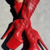 Hella Heels Out For Blood Knee High Boots - 8inch
