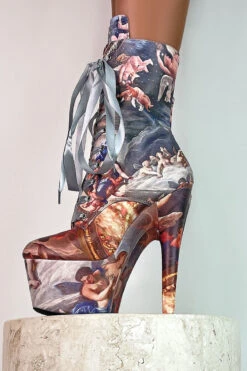 Hella Heels Renaissance 7inch Boots - Stairway To Heaven