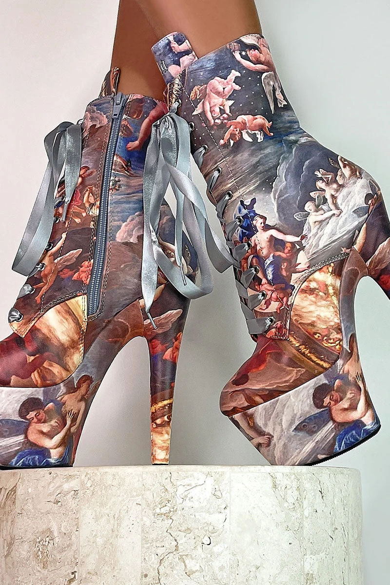 Hella Heels Renaissance 7inch Boots - Stairway To Heaven - Image 4