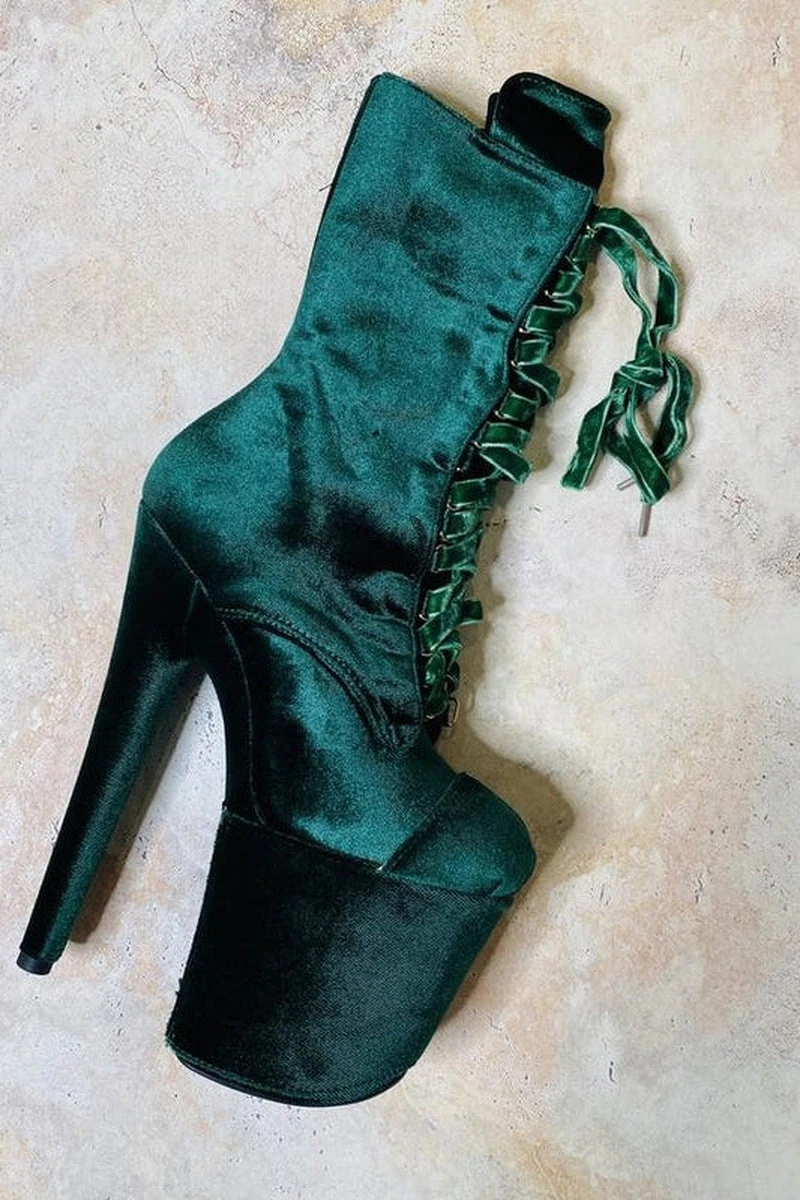 Hella Heels Classique Velvet Shoe Protector - NY Gangster - Image 2