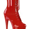 Pleaser USA Adore-1020 7inch Pleaser Boots - Patent Red