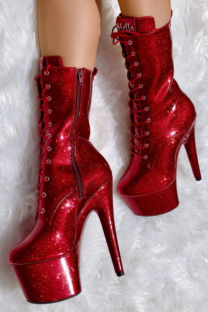 Hella Heels The Glitterati 7inch Boots - Kansass - Image 3