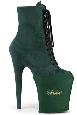 Pleaser USA Shoe Protectors - Emerald Green Lycra